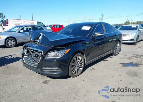 2015 Hyundai Genesis 5.0 из США, поврежденный, VIN KMHGN4JF9FU075044